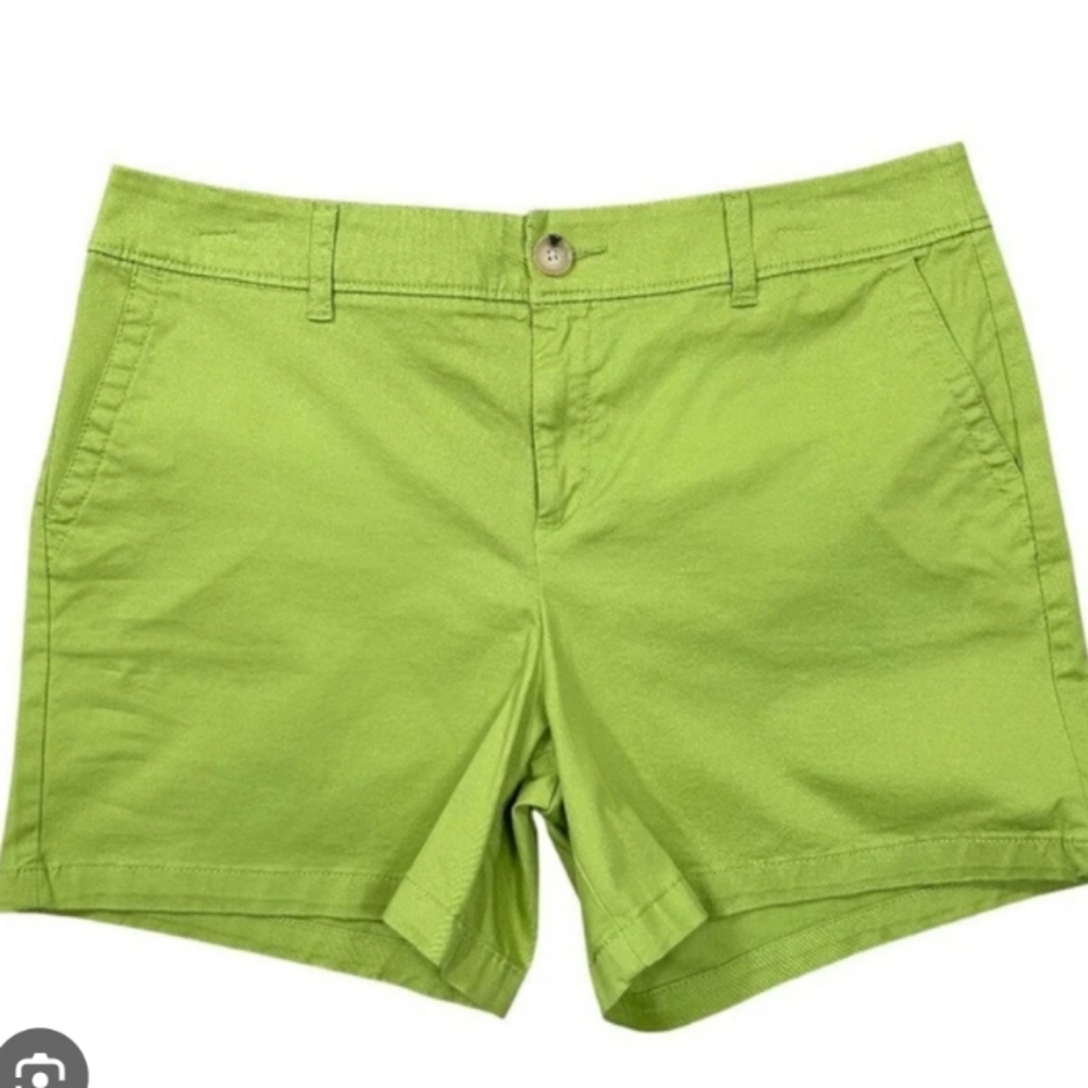 Liz Claiborne bright Light Green Women's chino Shorts